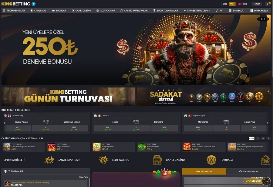 Kingbetting ekran görüntüsü